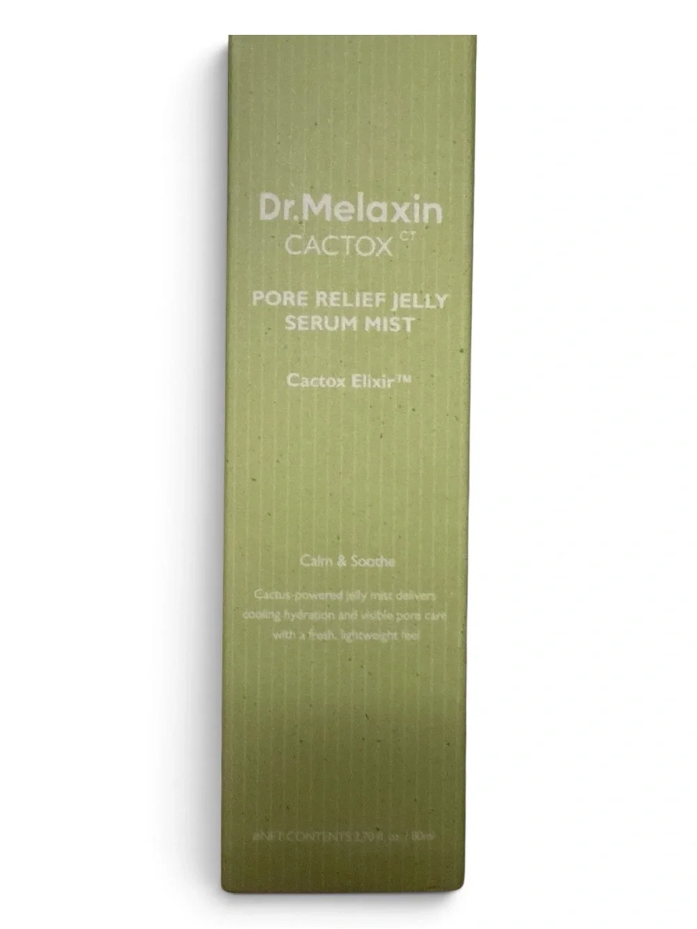 Dr. Melaxin CACTOX Pore Relief Jelly Serum Mist - NIB 2.70 fl oz / 80 ml
